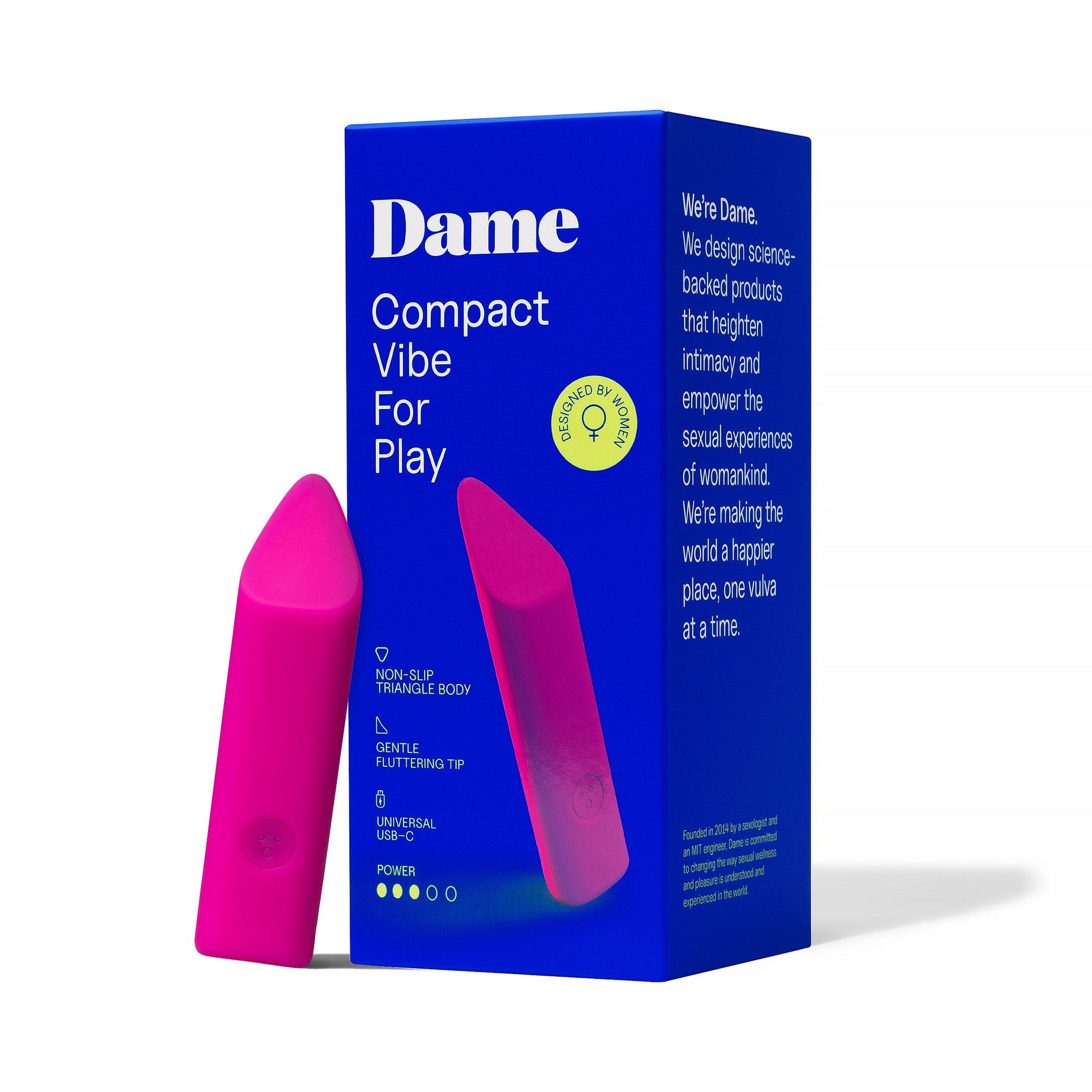 Dame - Zig Compact Vibrator - Magenta
