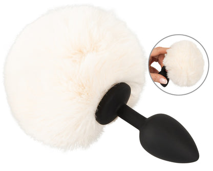 Fluffy Tail White S
