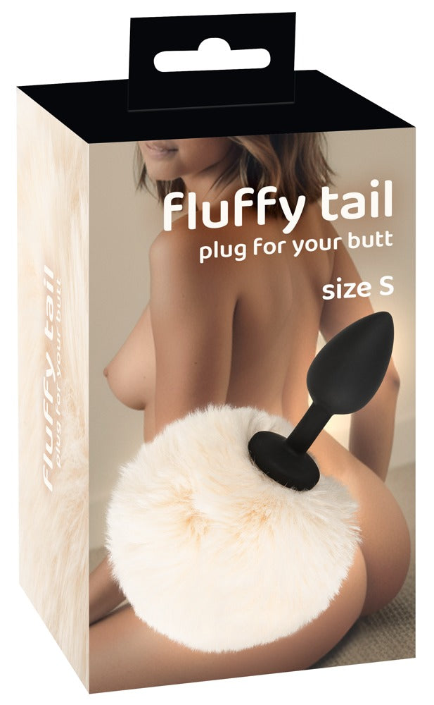 Fluffy Tail White S